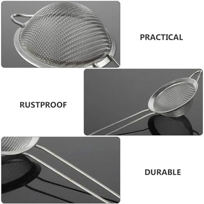 Abaodam 2pcs Reptiles Sand Scoop and Lizard Dung Sieve Shovel with Metal Mesh for Terrarium Cleaning, Fine Mesh Shovel for Reptile Box Substrate Waste Removal
