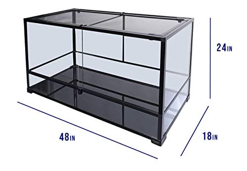 Carolina Custom Cages Terrarium; Easy Assembly (48Lx18Wx24H) - size: 48Lx18Wx24H