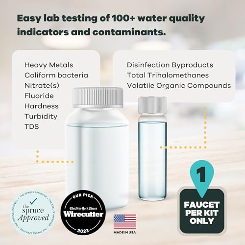 Advanced Home Water Test Kit | Well or City | EPA Certified Drinking Water Labs | Tests for: 116 Analytes, incl. Lead, Copper, Hardness & Alkalinity and More | #1 Best Home Water Test - Wirecutter