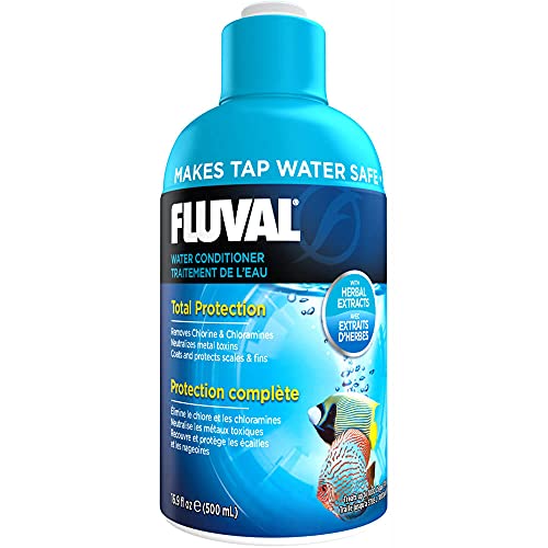 Fluval AquaPlus Water Conditioner, Aquarium Water Treatment, 16.9 Oz., A8344 - size: 16.9 oz.