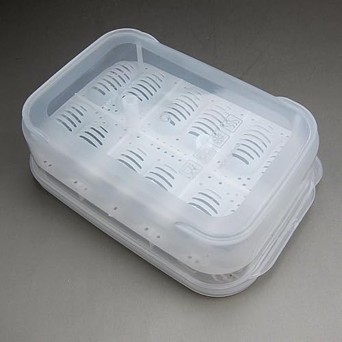Reptile Incubation Egg Trays Incubation Box Hatching Case Hatching Tray | 16 Grids Transparent Reptile Incubator for Snake Lizard Turtle Gecko Chameleon Bearded Dragon Leopard Gecko Egg Incubation - color: TO