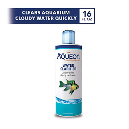 Aqueon Freshwater Aquarium Water Clarifier, Clears Cloudy Fish Tank Water, Safe to Use with Fish and Plants - 8 Ounces (Pack of 12) - size: 16 fluid ounces (Pack of 12)