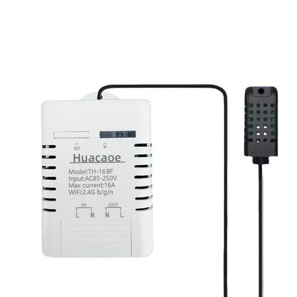 High Power eWeLink 16A WiFi Temperature Humidity Controller -Wireless Remote Control with Energy Consumption Monitoring,for Greenhouse,Homebrew,Climbing Pet Breeding,Incubator,Alexa Voice Compatible
