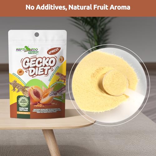 Gecko Food, Fruit Mix Apricot and Insects Gecko Diet
