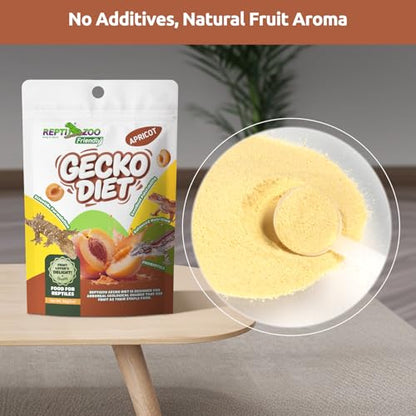 Gecko Food, Fruit Mix Apricot and Insects Gecko Diet