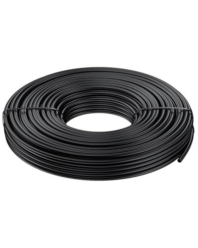 Pawfly 50 ft. 1/4 Drip Irrigation Tubing, Black Drip Irrigation Hose Roll, Polyethylene Drip Irrigation Line for Garden Watering, Blank Distribution Tubing for Drip Irrigation System - size: 50 Feet