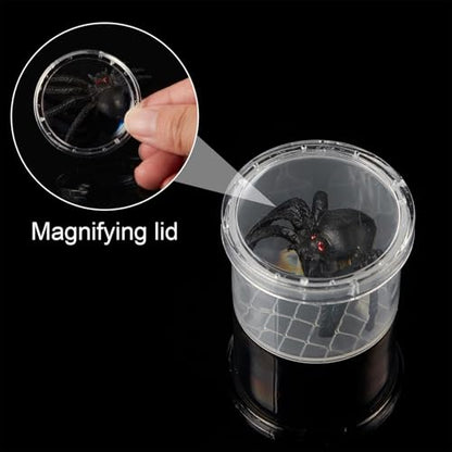 Sumind 20 Pcs Critter Keeper Bug Magnifier Insect Container with Lid - Bug Catcher Cage Science Nature Exploration Tools for Outdoor Adventure and School Field Trips
