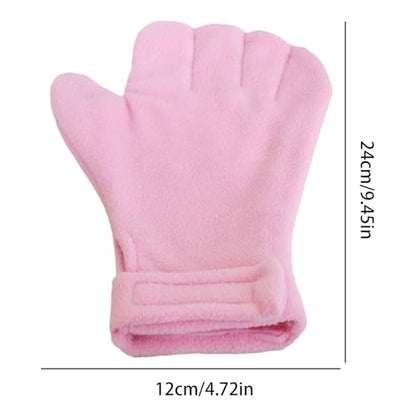Small Animal Handling Gloves Scratch Resistant Pet Protection Mittens | Small Animal Handling Protection Glove for Bunny Sugar Glider Bird Parrot Hedgehog Squirrel Reptile Snake Lizard Grooming - color: Pink