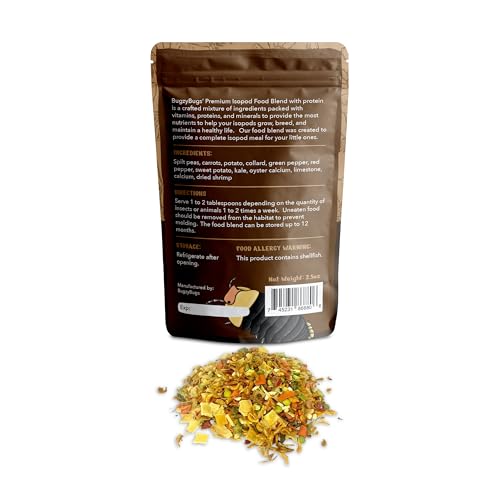 Isoblend Premium Isopod Food Feed Mix All Natural Protein Vegetable Dry Blend for Isopods Feeders Insects