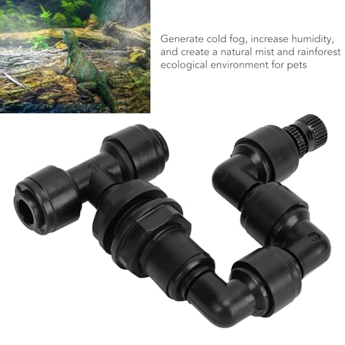 Reptile Mister Nozzles, Adjustable Aquarium Mist Sprinkler Mister Nozzle for Terrarium, Aquarium Rainforest