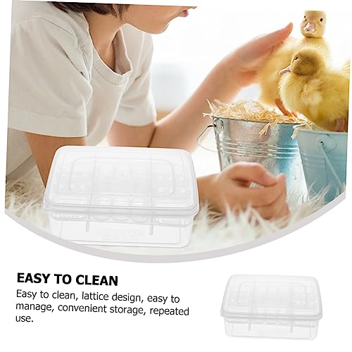DECHOUS Plastic Reptile Egg Hatching Box with Transparent Incubator for Snake Lizard Easy to Clean Lightweight Breeding Container for Reptiles