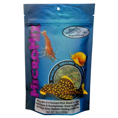 Micro Mix - Sinking Blended Diet for Snails, Shrimp & Bottom Feeding Fish (9 oz (255g)) - size: 9 Ounce (Pack of 1)