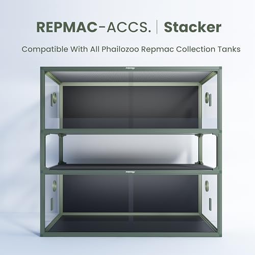Reptile Terrarium Stackers V2, 10” Gecko Tank Accessories Spacers, ONLY for Phailozoo Collection 50/85/120 Gallon Reptile Tanks 4Pcs