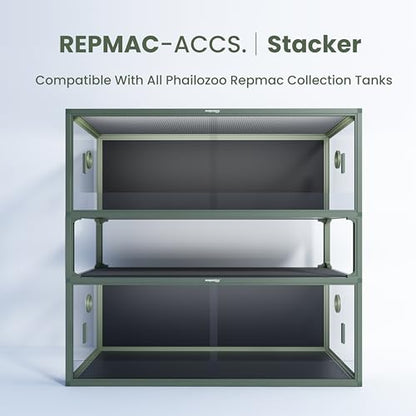 Reptile Terrarium Stackers V2, 10” Gecko Tank Accessories Spacers, ONLY for Phailozoo Collection 50/85/120 Gallon Reptile Tanks 4Pcs