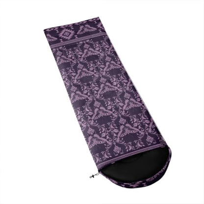 Erosebridal Death Head Moth Sleeping Bags Adults Cold Weather Bohemian Aztec Camping Blanket Hiking Sleeping Wrap Sleep Bag - color: Purple Rustic Butterfly