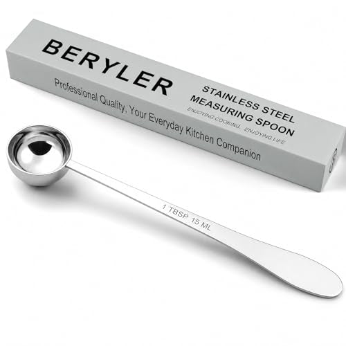 1PCS 1Tablespoon(1tbsp, 3tsp, 15ml) Extra-long Handle Measuring Spoon | 18/8(304) Stainless Steel, Food-Grade, High Precision, Durable, ‌Rust-Free, Dishwasher-Safe, Easy-Read Marking - size: 1tbsp|15ml