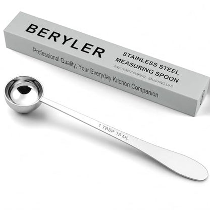 1PCS 1Tablespoon(1tbsp, 3tsp, 15ml) Extra-long Handle Measuring Spoon | 18/8(304) Stainless Steel, Food-Grade, High Precision, Durable, ‌Rust-Free, Dishwasher-Safe, Easy-Read Marking - size: 1tbsp|15ml