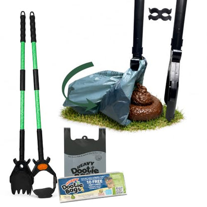 XP Pooper Scooper & Rake Set, Consumer Reports #1 Rated Ergonomic Scooper 2024, 2026. Strong & Lightweight, Dogs & Pet Poop Cleanup & Waste Removal - Fits Any Style Bag. 10-Year Wty. - size: XP Scooper and Rake SET, 37"