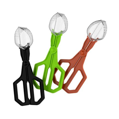 Creature Captures Tongs for Reptiles Care Feeder Pliers Clear Ergonomic Tool Gentle Feeding Easy Reptiles Handling Clamp - color: Black, size: I