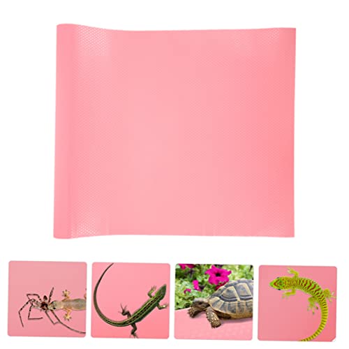 Toddmomy 150m Reptile Carpet for Terrarium Breathable Mat for Leopard Gecko Lizard Snake Tortoise Durable Non-Stick Bedding Liner for Reptile Habitat Pink Pattern