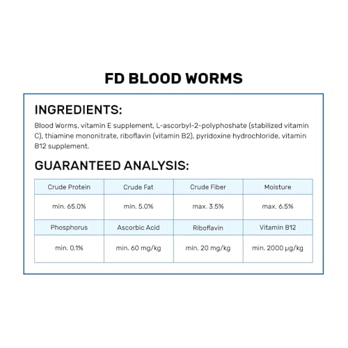 Hikari Bio-Pure Freeze Dried Blood Worms for Pets, 0.42-Ounce - size: 0.42 Ounce (Pack of 1)