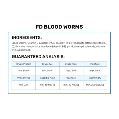 Hikari Bio-Pure Freeze Dried Blood Worms for Pets, 0.42-Ounce - size: 0.42 Ounce (Pack of 1)