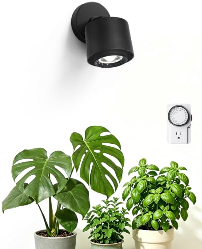 Barrina TR40A Track Plant Lights, 40W Ceiling Grow Lights, 5000K, Black | Adjustable Beam Angle (15°-60°), Full Spectrum, Wall Plant Light with Timer for Greenhouse, Seedling and Vegetable, High PPFD - color: 5000K, size: 40w-black Cover