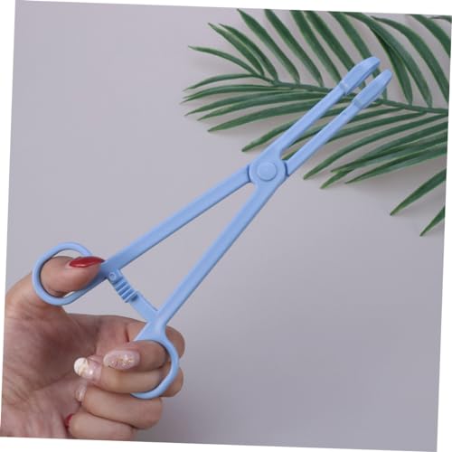WOONEKY 1pc Plastic Pet Cleaning Grabber Clamp for Reptiles Lizards Birds Material Easy to Use Scissors Design for Safe Waste Removal and