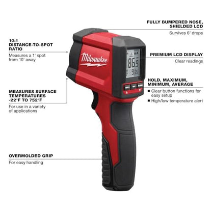 Milwaukee 2267-20 10:1 Infrared Temp-Gun