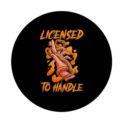 Snake Handling Gloves Reptile Herpetology Snake Handler PopSockets Standard PopGrip - style: Standard