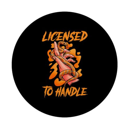 Snake Handling Gloves Reptile Herpetology Snake Handler PopSockets Standard PopGrip - style: Standard