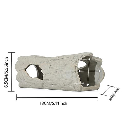 Aquarium Rock Smooth Cave Decor for Shrimp Cichlid Hiding | Breeding Betta Tunnel Decorations - style: Rock201