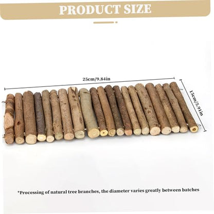Reptile Bridge 5x9 Inch Safe Willow Branches Guinea Pig Ramp Anti-Bite Guinea Pig Hideout Climbing Ladder for Ferrets Chinchillas Hedgehogs Tortoise, L - color: L