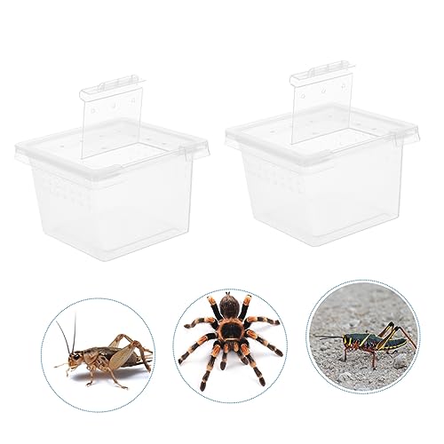 FOMIYES 12pcs Reptile Feeding Box Breeding Storage Nest for Snakes Lizards Frogs Environment
