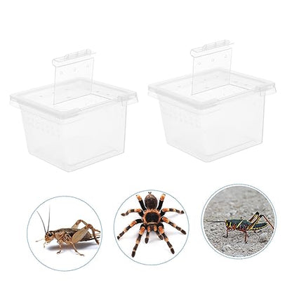 FOMIYES 12pcs Reptile Feeding Box Breeding Storage Nest for Snakes Lizards Frogs Environment