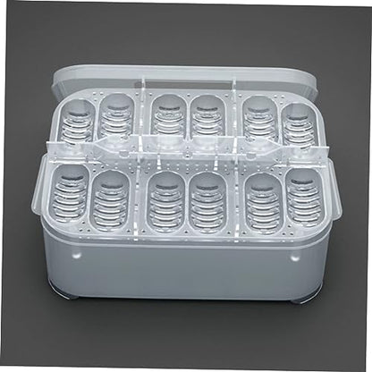 balacoo 1pc Hatching Box for Snakes and Lizards Compartment Incubator with Thermometer Easy to Clean and Manage for Reptile Breeding and Egg Observation