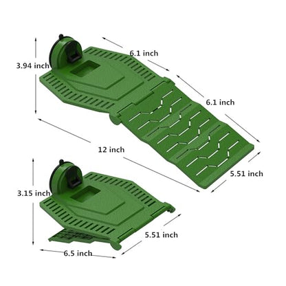 Large Turtle Basking Platform, Foldable Turtles Ramp, Turtle Resting Basking Dock Floating Décor, Plastic Tortoise Tank Climbing Ladder Terrace Hideouts for Frog Terrapin Reptiles - size: L
