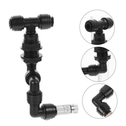 VANZACK 5pcs Garden Spray Nozzle Reptile Mister Nozzles Misting Sprayer Head Tank Landscape Sprayer Head Fine Spray for Reptile Humidifiers - color: Blackx5pcs, size: 10X9X2CMx5pcs
