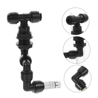 VANZACK 5pcs Garden Spray Nozzle Reptile Mister Nozzles Misting Sprayer Head Tank Landscape Sprayer Head Fine Spray for Reptile Humidifiers - color: Blackx5pcs, size: 10X9X2CMx5pcs
