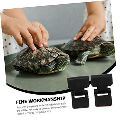 KESYOO 4pcs Reptile Glass Tank Escape Prevention Buckle Clips for Turtle Feeding Box Secure Locking Mechanism for Reptile Terrariums and Aquariums Easy Installation and