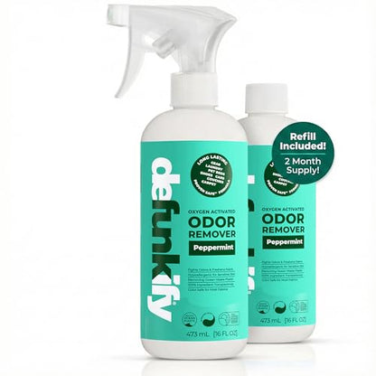Defunkify Peppermint Odor Eliminator Spray, Shoe & Carpet Deodorizer, 32oz