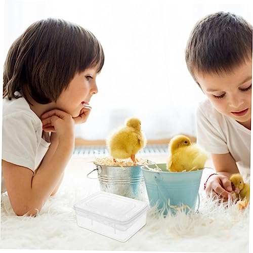 Reptile Egg Incubator Box for Snakes Lizards and Turtles Lightweight Plastic Hatching Case with Transparent Design for Observation and Air Circulation