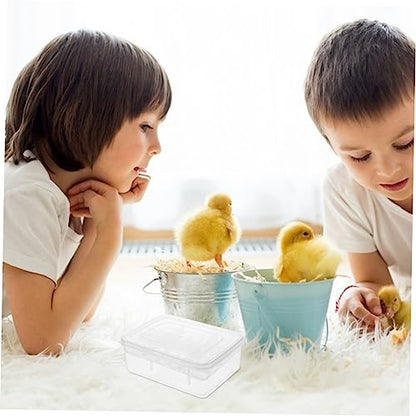 Reptile Egg Incubator Box for Snakes Lizards and Turtles Lightweight Plastic Hatching Case with Transparent Design for Observation and Air Circulation