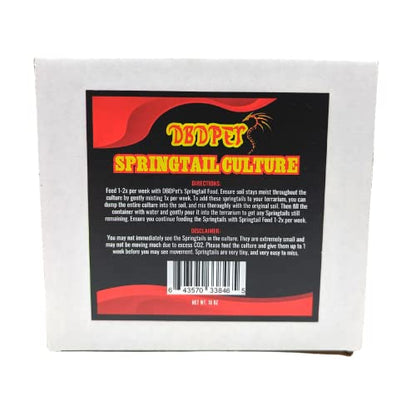 DBDPet Live Springtail Cultures - Great for Terrariums, Vivariums, and More - Microfauna for Bioactive Reptile & Amphibian Cages (Soil Culture) - size: 1 Pound (Pack of 1)
