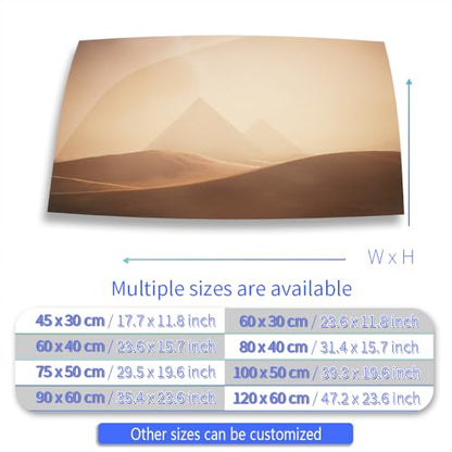 Aquarium Background Stickers - Desert Pyramid Egypt - Fish Tank Reptile Terrarium Decor Poster (60 x 30 cm / (23.6 x 11.8 inches)) - size: 60 x 30 cm / (23.6 x 11.8 inches)