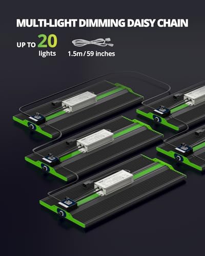 250 Watt Plant Lights for Indoor Growing, Full Spectrum LED Grow Lights | VIPARSPECTRA P2000 Dimmable Dimming Daisy Chain Grow Lights for Indoor Plants Seed Starting Veg Bloom in 4x2/3x3 Grow Tent - size: 23.6"x11"