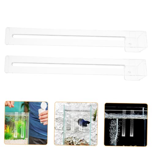 MERRYHAPY 2pcs Adjustable Aquarium Hooks Fish Tank Plant Holders Plant Hanger for Aquarium Accessory for Fish Tank Reptile Basking Area