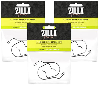Zilla Reptile Terrarium Fresh Air Screen Non-Locking Clips, 6 Pack, Small - size: Small (Pack of 3)