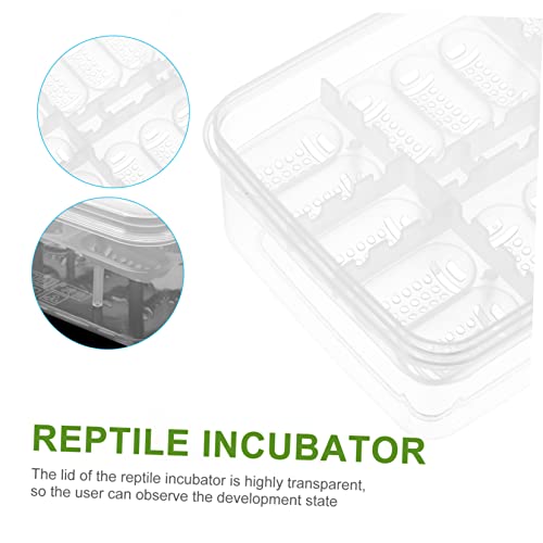 POPETPOP 2pcs Reptile Egg Incubator Reptile Breeding Box Thermometer Reusable and Easy Clean for Chicken Eggs