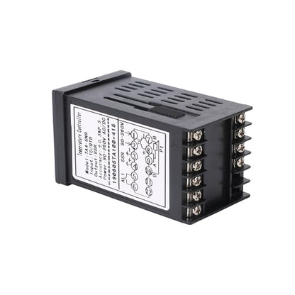 PID Temperature Controller Meter Indicator, Jaybva Digital Universal Thermostat C and Fahrenhe F Display SSR and Alarm Output 40A Solid State Relay and Thermocouple Probe Heat Sink Included - color: PID+40A SSR+Heat Sink+K Sensor